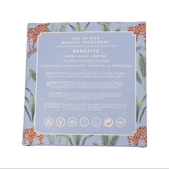 Spongelle Art Chinois Collection Body Buffer • Lavender Sky • New in Box - Picture 10 of 10